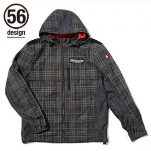 56design-sline-cotton-parka-md-check