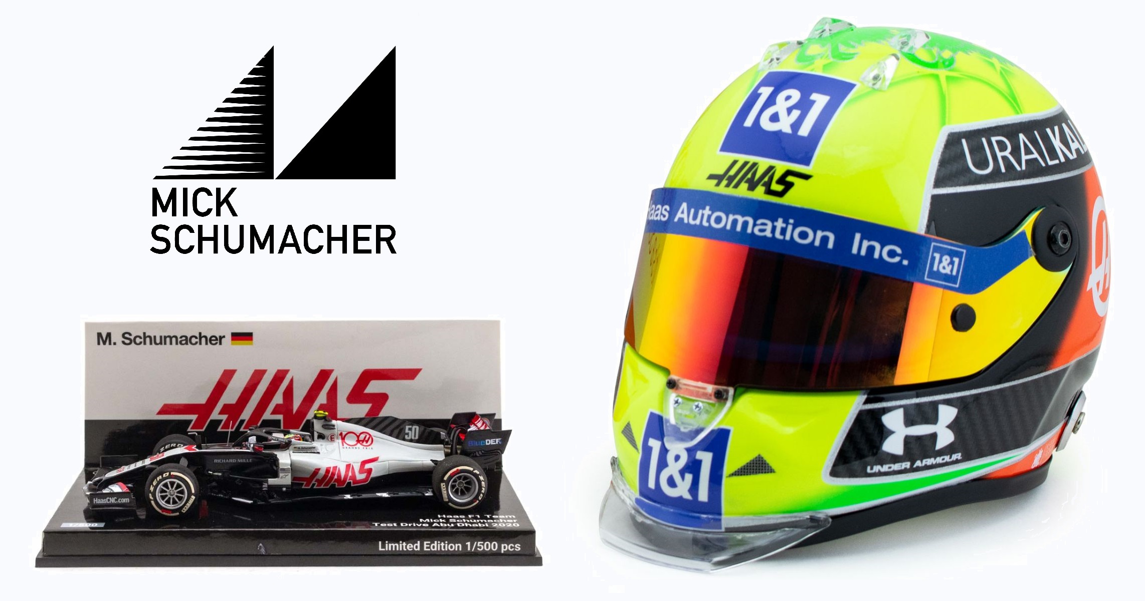 Mick Schumacher | ミック・シューマッハ 1/2,1/4サイズヘルメット＆1