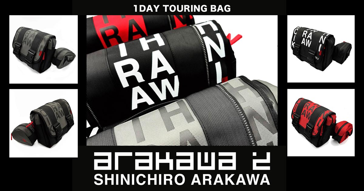 SHINICHIRO ARAKAWA | 1DAY TOURING BAG入荷 | Motorimoda